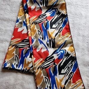 Multicolor Abstract Print Scarf